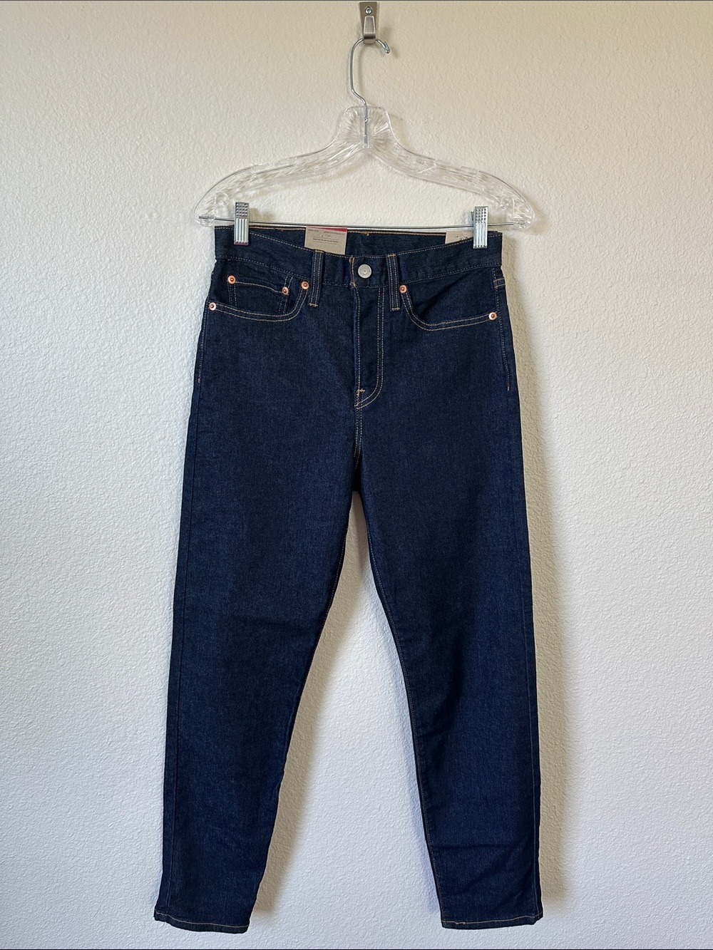 Levi’s Wedgie Straight Ankle Jeans High Rise Indigo Dark Wash NWT Size 27